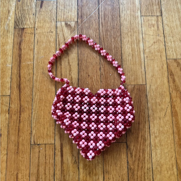 Heart Beaded Purse - Picture 1 of 4